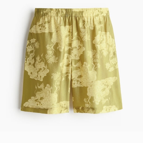 *LAST CHANCE* WHITE LOTUS x H&M PATTERNED KNEE-LENGTH SHORTS NWT Size XXL - Picture 6 of 11